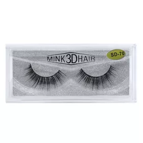 3D natural eyelashes 1 pair SD-70 Natural black