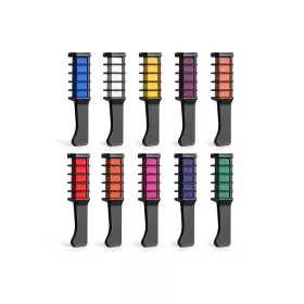 Hair dye chalk comb set  #2501 10 colours