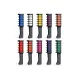 Hair dye chalk comb set  #2501 10 colours
