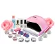 Gel nail set with 90W pink LED lamp   