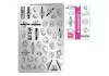 Stamping plate - Moyra  #93 Blossometry 2