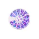 Half-circle pearl set 120 pcs 3/4/5/6mm Blue AB