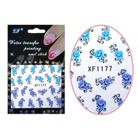 Acrylic effect sticker  XF1177 Icy flowers