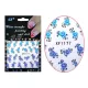 Acrylic effect sticker  XF1177 Icy flowers