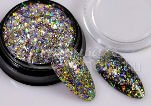 Glitter peacock  #02 Alizarin