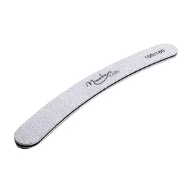   Banana file 100/180 #2063 Grey with black centre Moonbasanails logo