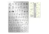 Stamping plate - Moyra  #102 Fine lines