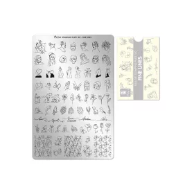 Stamping plate - Moyra  #102 Fine lines