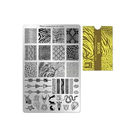Stamping plate - Moyra  #104 Suede