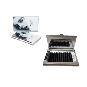  Fibre false eyelashes - V-shaped (0.05 mm D-Curl12 lines) 8 mm #1022 Black