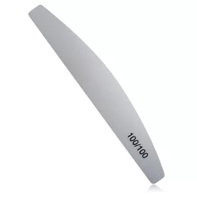 Curved file 100/100 #1055 White with black centre