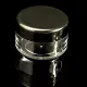 Transparent plastic jar with black lid, 7 ml #008 