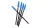 Eyelash comb 50 pcs Blue