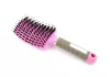 Curved hairbrush for thick hair  #001-DP Pink