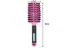 Curved hairbrush for thick hair  #001-DP Pink