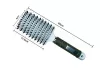 Curved hairbrush for thick hair  #001-W White