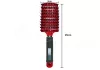 Curved hairbrush for thick hair  #001-R Red