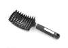 Curved hairbrush for thick hair  #001-B Black