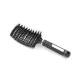 Curved hairbrush for thick hair  #001-B Black