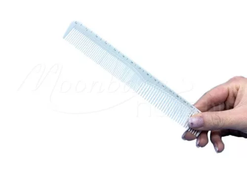 Hair cutting comb, antistatic  #J-01 White