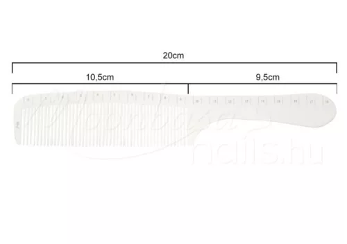 Antistatic hair cutting comb  #J-02 White