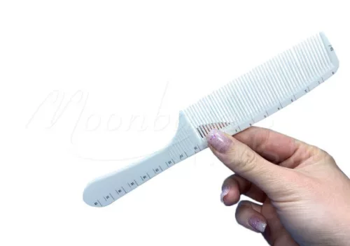 Antistatic hair cutting comb  #J-02 White