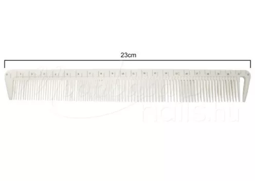 Hair cutting comb, antistatic  #J-03 White