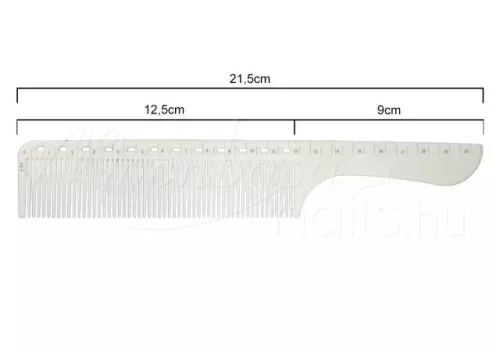 Hair cutting comb, antistatic  #J-04 White