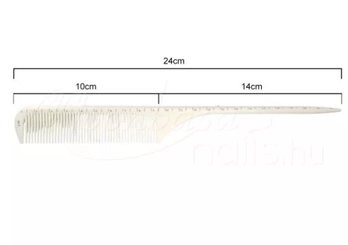 Styling comb with plastic pins, antistatic  #J-05 White