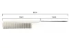 Styling comb with metal pins, antistatic  #J-06 White