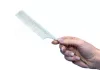 Styling comb with metal pins, antistatic  #J-06 White
