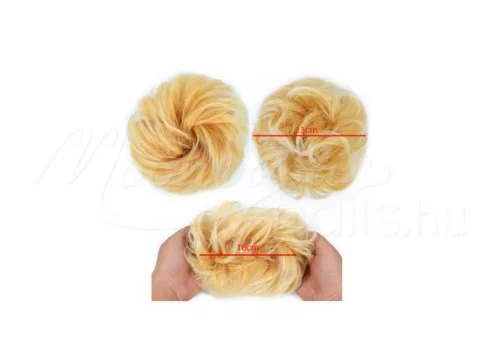 Rubber ponytail/braid  #A302Q5-144T613 Golden blonde