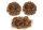Elastic hair tie/ponytail  #A302Q5-30 Hazelnut brown