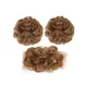 Elastic hair tie/ponytail  #A302Q5-30 Hazelnut brown