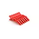 Alligator hair clips, 6 pcs  Red