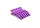 Alligator hair clips, 6 pcs  Purple