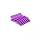 Alligator hair clips, 6 pcs  Purple