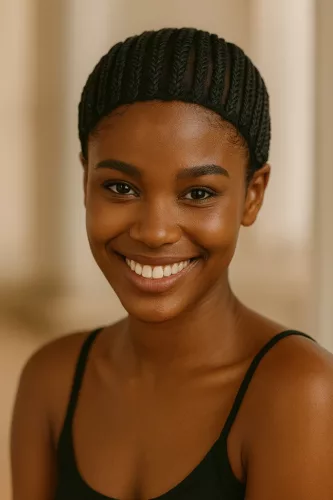 Crocheted wig hair net #203 Black