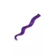 Coloured hair extensions - wavy 60 cm  Dark purple