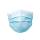 Disposable face mask, 3 layers, 10 pcs, blue