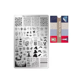 Stamping plate - Moyra  #110 Sea you soon
