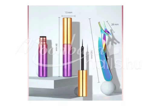 Magnetic eyelashes with 2 magnetic mascaras and tweezers 6 pairs #HML-006 