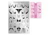 Stamping plate - Moyra  #113 French twist