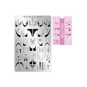 Stamping plate - Moyra  #113 French twist
