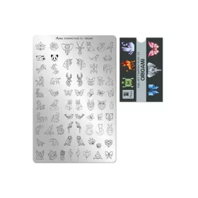 Stamping plate - Moyra  #115 Origami