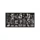 Nail stamping plate 6x12cm BC16 