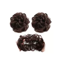 Elastic bun ponytail