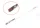 Flat gel brush  Z021-10 White with pink tip