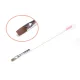 Flat gel brush  Z021-10 White with pink tip