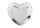 Heart-shaped bowl   Silver